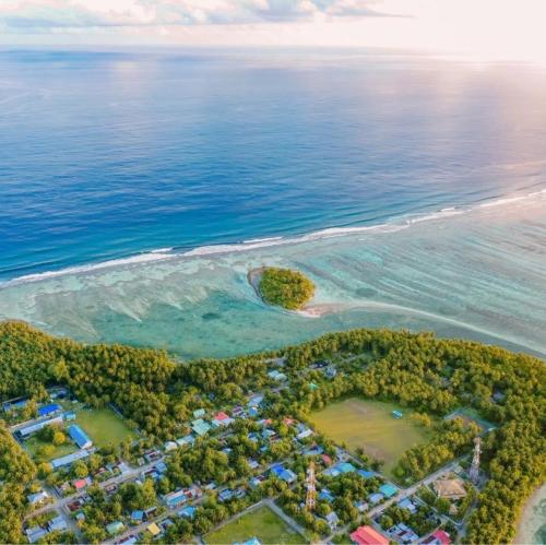 Landskap semula jadi dekat dengan rumah tamu ini