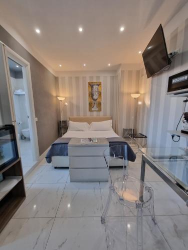 TV a/nebo společenská místnost v ubytování B&B Pescara Centro Luxury Suite