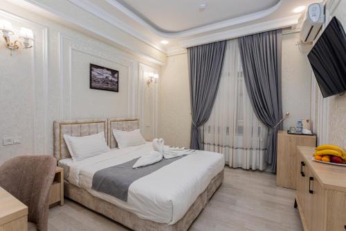 Katil atau katil-katil dalam bilik di Marmaris Hotel FREE Airport Service