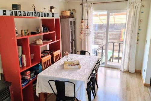 Χώρος καθιστικού στο Casa en condominio con terraza a 5 min del centro