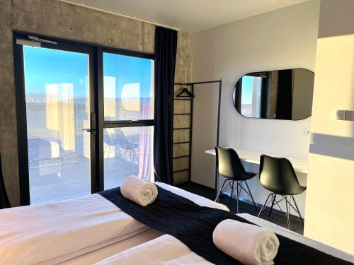 Sjónvarps- og/eða afþreyingartæki á Seljavellir Guesthouse