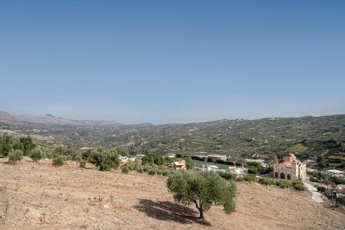 a view of a town from the top of a hill at Earino in Kato Asites
