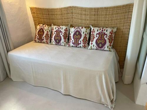 Postel nebo postele na pokoji v ubytování Casarabonela Casa con encanto