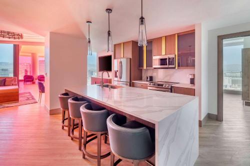 Cuisine ou kitchenette dans l'établissement Hilton Club Elara Las Vegas
