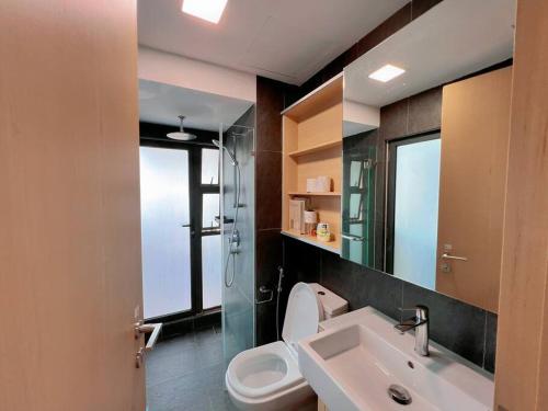 Kúpeľňa v ubytovaní 4PX Loft @ Colony, Near Quill City Mall & Monorail