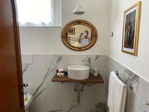 Koupelna v ubytování Villa Mirella