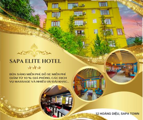 Un certificado, premio, letrero u otro documento en Sapa Elite Hotel