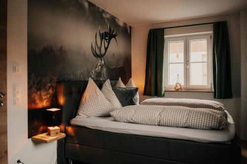 Postel nebo postele na pokoji v ubytování Wohnung Finstermünz