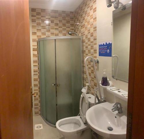 Koupelna v ubytování Hotel Abdelmalek Al Azizia