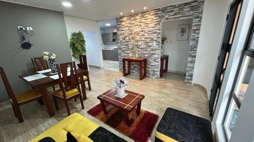 Χώρος καθιστικού στο Rio Hotel Apartamento 1