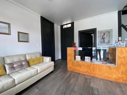 Χώρος καθιστικού στο Hostal La Casona
