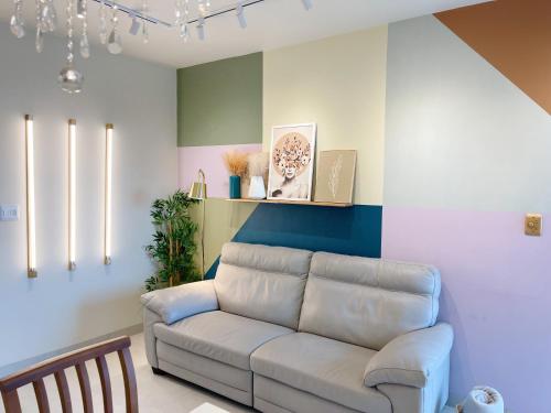 Χώρος καθιστικού στο PALMAS EXPERIENCE - Apartamento Girassol