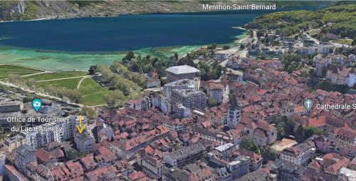 an aerial view of the city of würzburg at Mont Blanc - Emplacement n1 au centre d'Annecy in Annecy