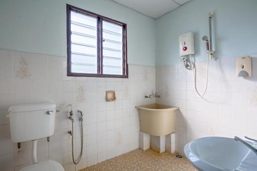 Koupelna v ubytování GAIA Hotel