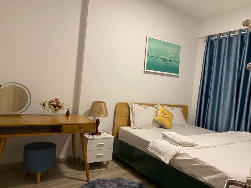 Ένα ή περισσότερα κρεβάτια σε δωμάτιο στο An Chúc H Homestay 1 Ngủ