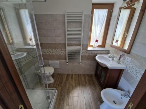 Koupelna v ubytování Agriturismo Nonno Ninuccio