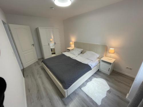 Llit o llits en una habitació de Apartment an der Bremer Schlachte