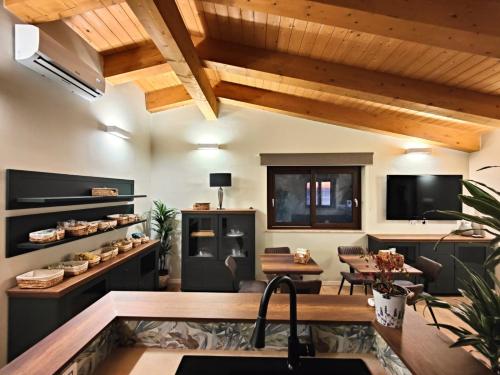 Η κουζίνα ή μικρή κουζίνα στο B&B Casa MariLù