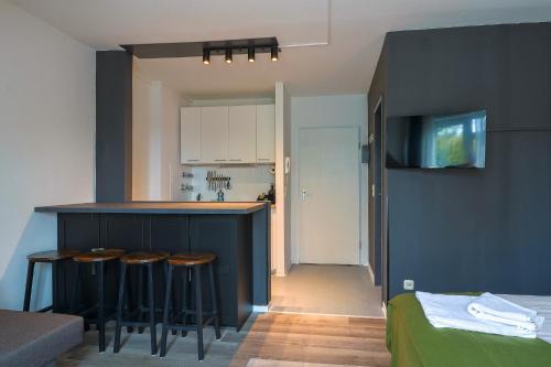 Köök või kööginurk majutusasutuses K-UNITs: Lübeck Roter Löwe - City Nahes Appartement