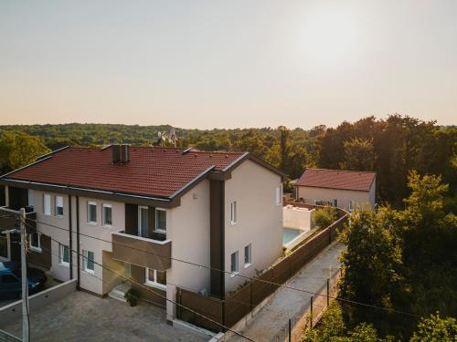 an aerial view of a house at VILLA JADRANKA in Krnica