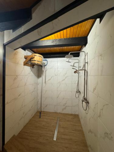 Zimmer mit einem Basketballkorb an der Wand in der Unterkunft Villa For You Hotel in Poljanyzja