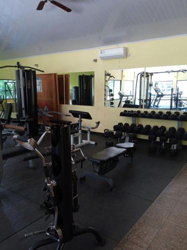 Fitness centrum a/nebo fitness zařízení v ubytování Hostal Casa Las Lajas