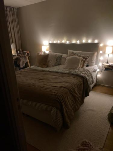 Кровать или кровати в номере Villa Limhamn
