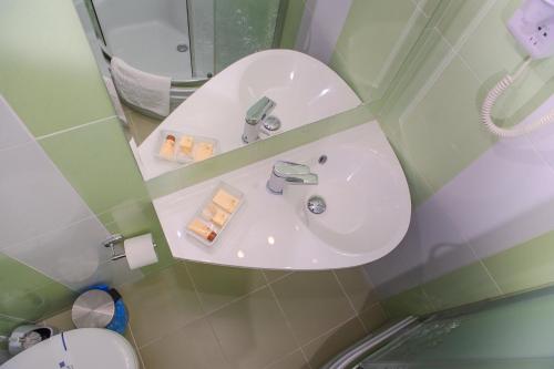 Koupelna v ubytování Terminal-A Hotel