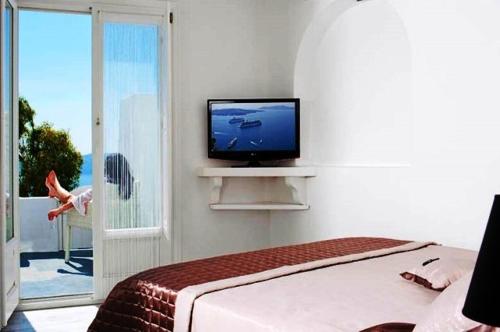 TV i/ili multimedijalni sistem u objektu Asteras Villas