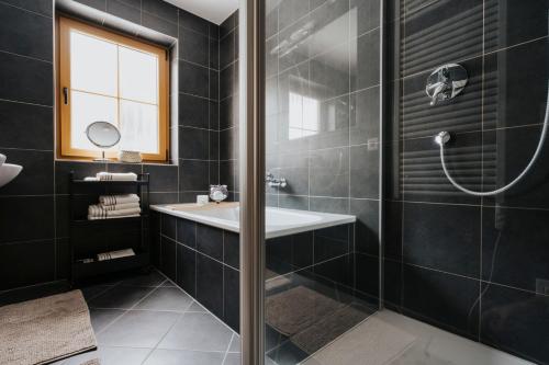 Koupelna v ubytování Ferienhaus Florianiweg
