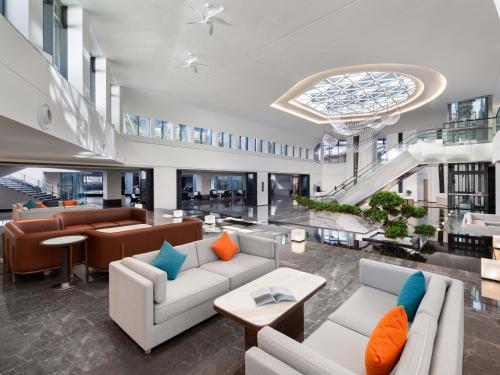Zona de estar de Sanya Junji Seaview Hotel