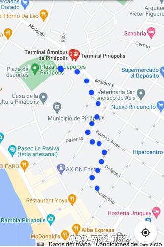 un mapa de París click para ver todos los hoteles en un mapa en Ronald, en Piriápolis