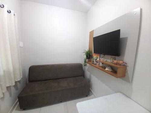 TV a/nebo společenská místnost v ubytování Residencial Ninho do Curiango