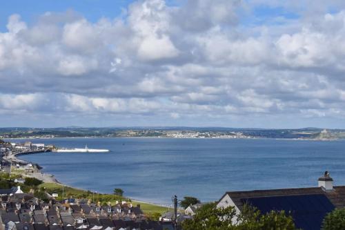 a view of a large body of water at Family House - Breath Taking Views Over Mounts Bay in Newlyn