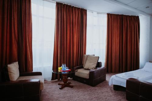 Χώρος καθιστικού στο Hotel Select