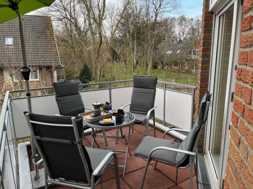 Ein Balkon oder eine Terrasse in der Unterkunft Rosenhus 5