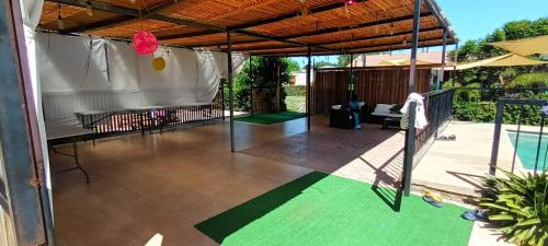 Балкон или терраса в Cabañas Rancho Carmelitas, Pullally, localidad agrícola de Papudo