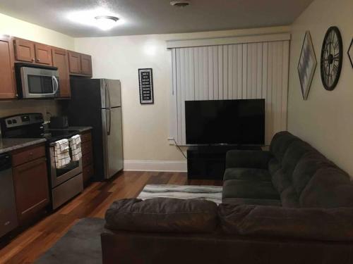 Kuchyň nebo kuchyňský kout v ubytování The luxury lounge