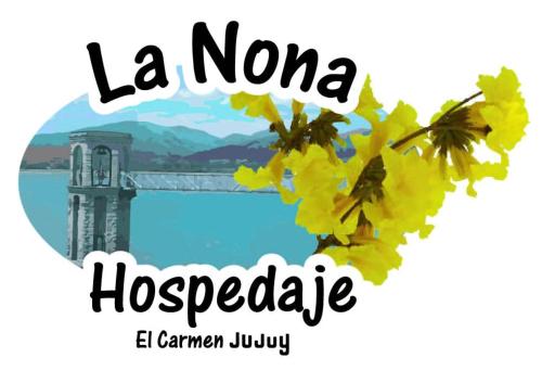 Una imagen del puente Hoover con flores amarillas. en La Nona, en El Carmen