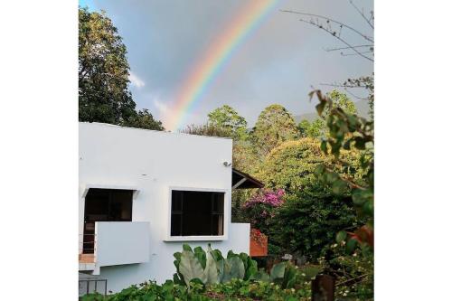 Taman di luar Espaciosa casa a pasos del centro de Boquete