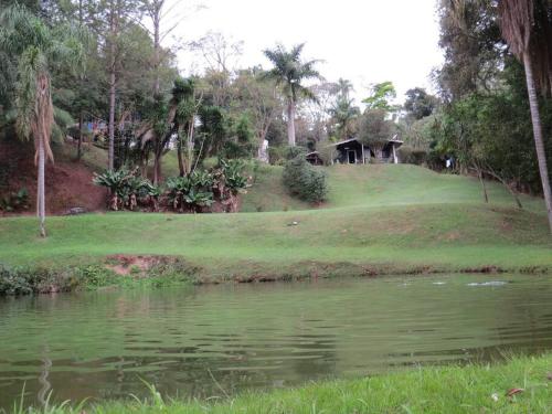 Landskap semula jadi dekat dengan rumah percutian