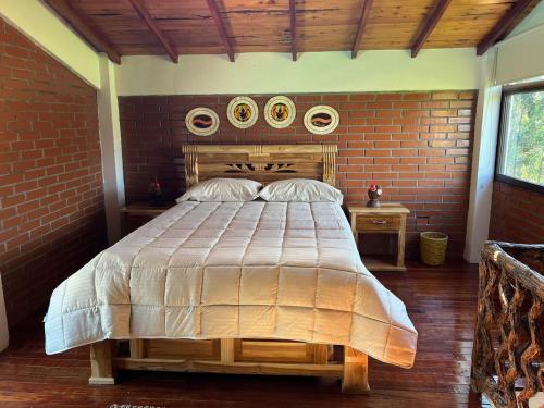 Postel nebo postele na pokoji v ubytování Hotel Eco Glampling Santillana