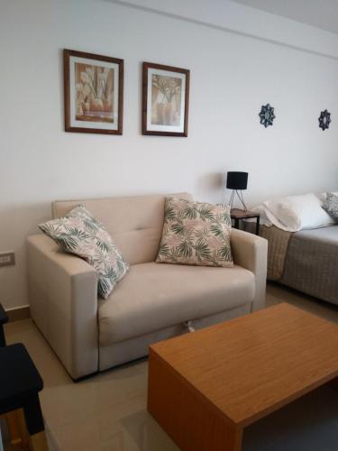 Posezení v ubytování Monoambiente Bambú, Nuevo, amplio y cómodo