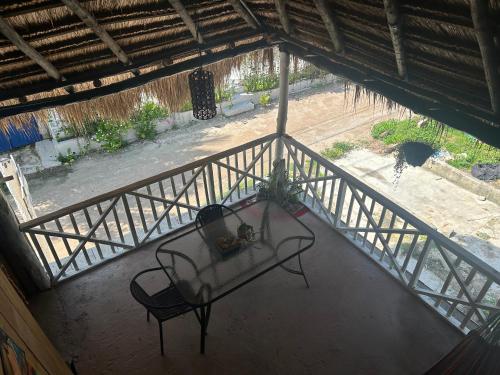 Balkón nebo terasa v ubytování Punta Arena EcoHostal & EcoFit