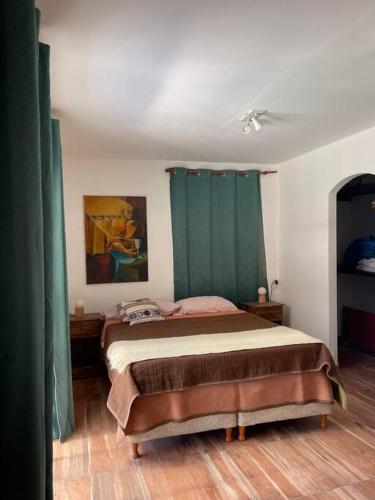 Postel nebo postele na pokoji v ubytování Casa de montaña