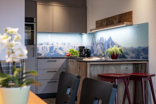 Una cocina o zona de cocina en Proderhof