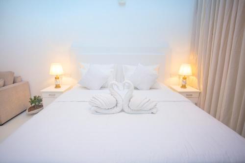 Cama o camas de una habitación en villa Sanford