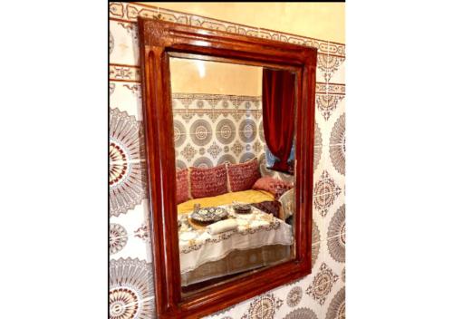 Una cama o camas en una habitación de Romantic apartment near sea in Safi, Morocco