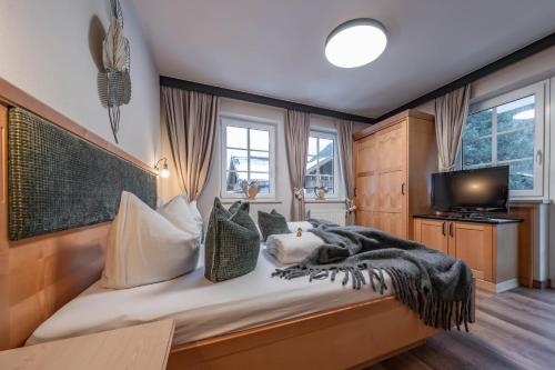 TV a/nebo společenská místnost v ubytování Apparthotel Sonnenhof