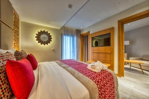 Azalaï Hôtel Dakarにあるベッド